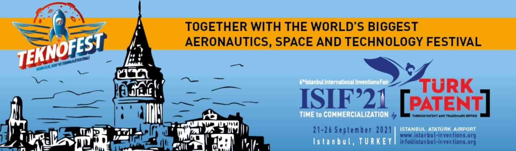 الإعلان الخاص بمعرض الاختراعات الدولي في إسطنبول 2021