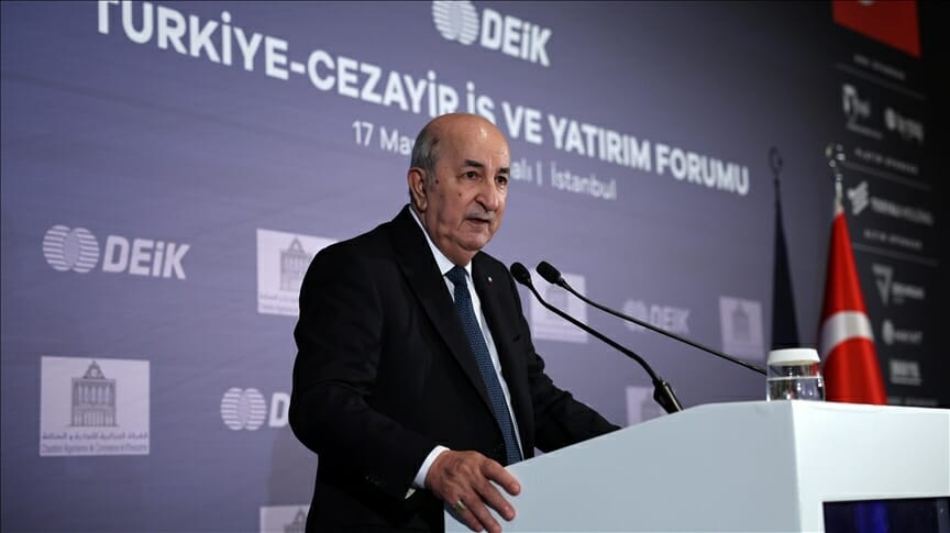 تبون يدعو المستثمرين الأتراك للاستثمار في الجزائر