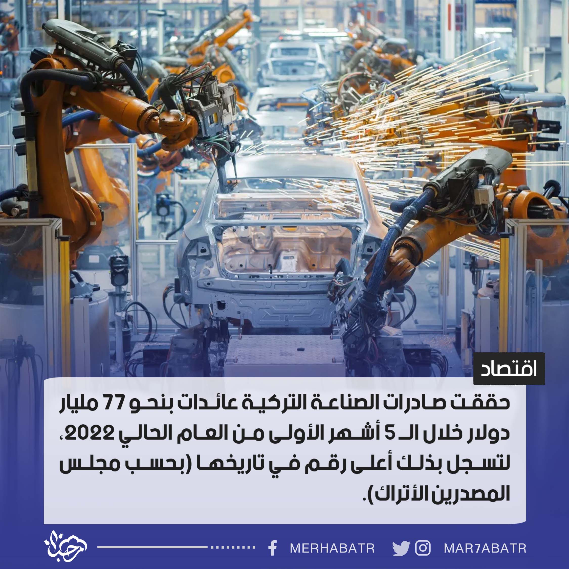 صادرات الصناعة التركية 2022 الأعلى في تاريخ الجمهورية