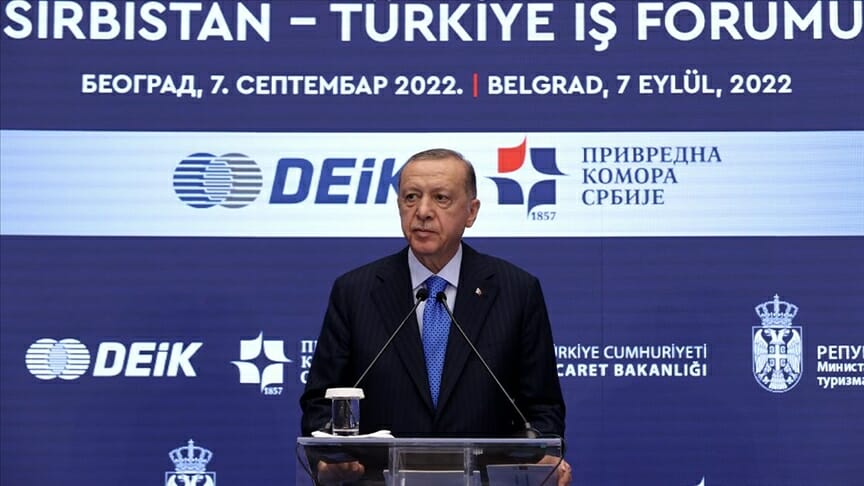 أردوغان قفزة نوعية في استثمارات تركيا بصربيا