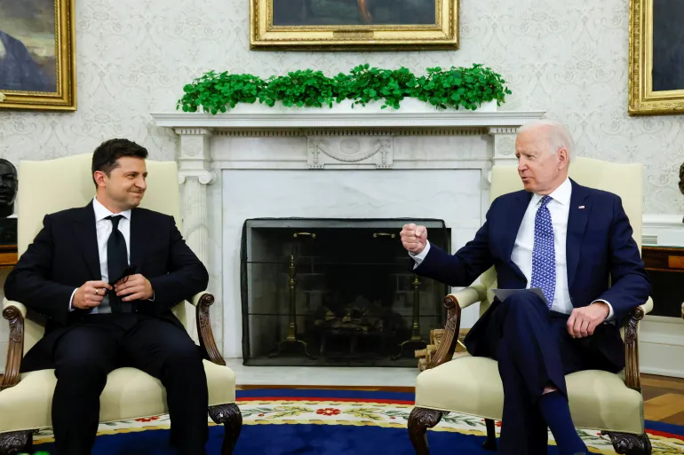  الرئيس الأوكراني يلتقي بايدن في واشنطن الأربعاء
