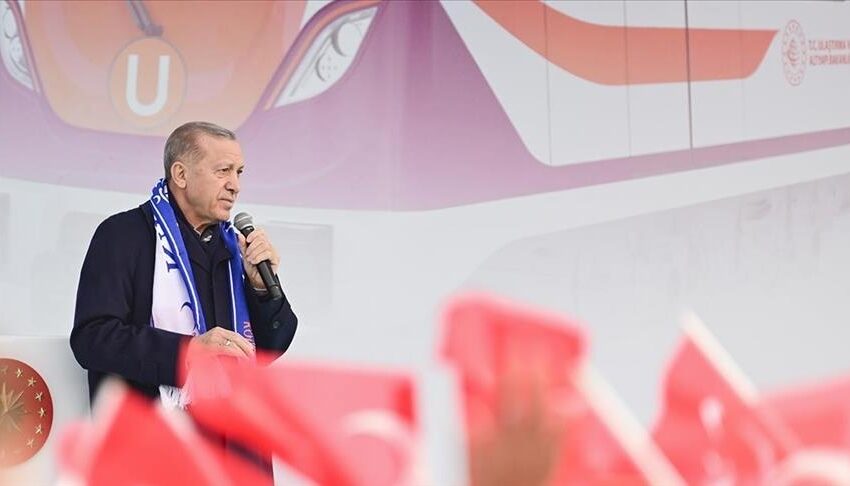 أردوغان: شبكة السكك الحديدية في إسطنبول ستتجاوز 380 كم