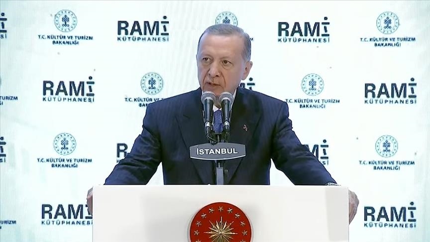 أردوغان يفتتح مكتبة رامي الأكبر في تركيا