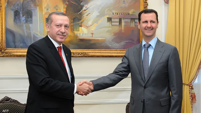 لقاء الرئيس أردوغان بالأسد