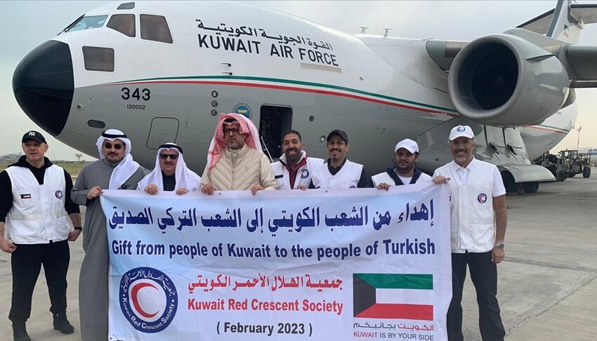  الكويت تعلن إقلاع الطائرة الإغاثية الـ 13 لمتضرري الزلزال في تركيا