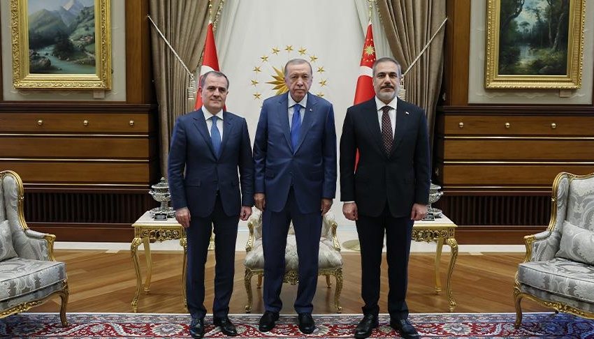أردوغان يلتقي وزير الخارجية الأذربيجاني في أنقرة
