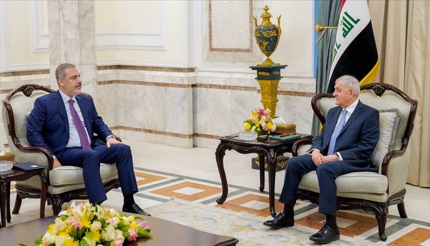 فيدان والرئيس العراقي يبحثان العلاقات التركية العراقية