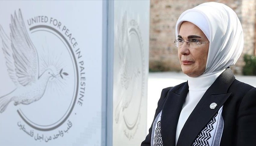 أمينة أردوغان: قرار العدل الدولية بصيص أمل على طريق السلام