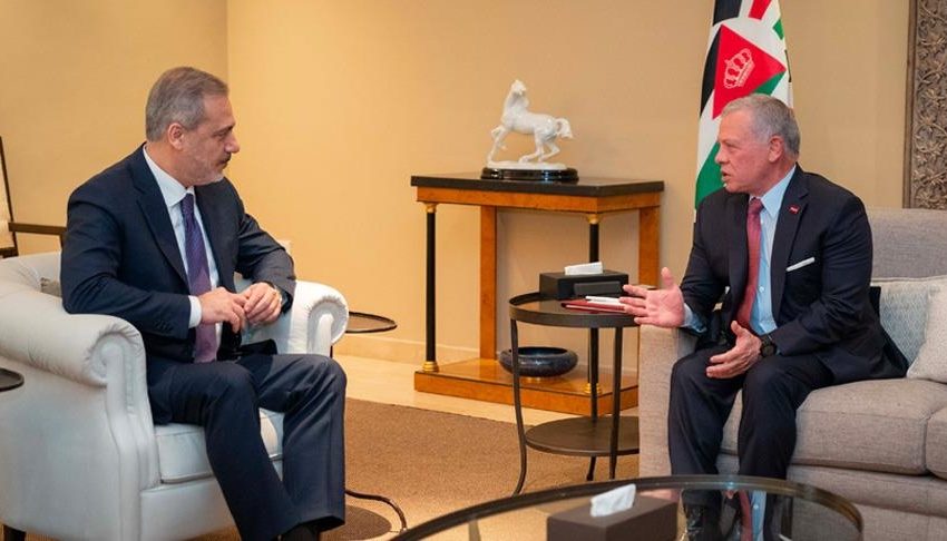 الملك الأردني يعرب عن تقديره لجهود تركيا لإنهاء حرب غزة