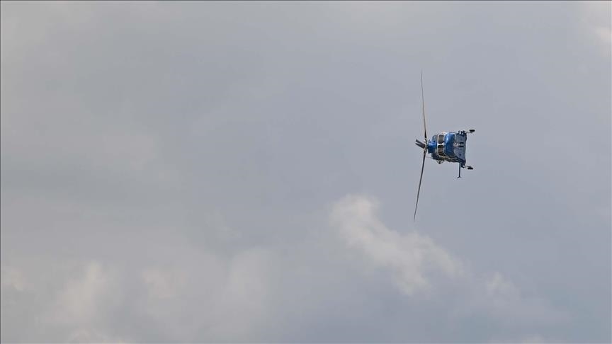 المروحية التركية غوكباي تستعرض مهاراتها في معرض بالمملكة المتحدة