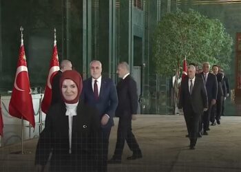 الرئيس أردوغان يستقبل المهنئين بمناسبة عيد الجمهورية في المجمع الرئاسي بأنقرة