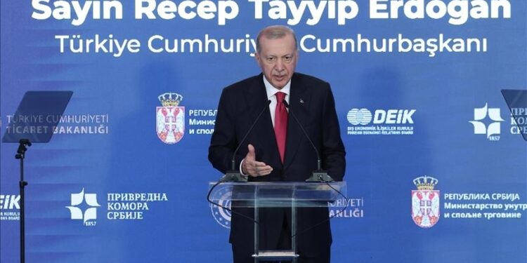 الرئيس أردوغان: حجم التجارة بين تركيا وصربيا تجاوز ملياري دولار