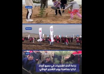 زراعة آلاف الشجيرات في جميع أنحاء تركيا بمناسبة يوم التشجير الوطني