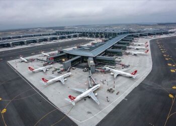 مشاهد جوية لمطار إسطنبول الدولي