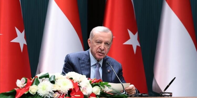 أردوغان: سنواصل العمل مع إندونيسيا لإعمار غزة وللدفاع عن فلسطين