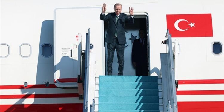 الرئيس أردوغان يتوجه للصين للمشاركة بقمة منظمة شنغهاي للتعاون