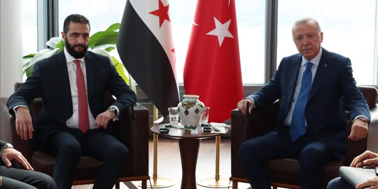 أردوغان يلتقي الشرع في نيويورك