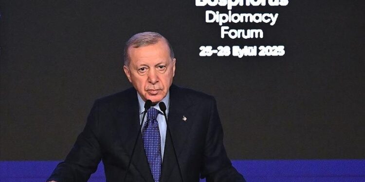 أردوغان: الإرادة المعلنة لإقامة دولة فلسطين ناقصة ما لم يتم إيقاف إسرائيل