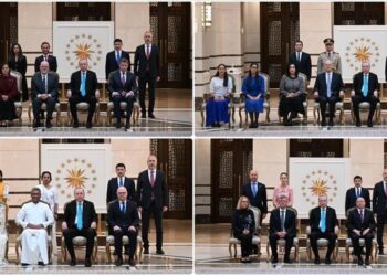أردوغان يتسلم أوراق اعتماد سفراء 4 دول بأنقرة