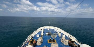 "سفينة الخير" التركية الـ 17 تغادر ميناء العريش