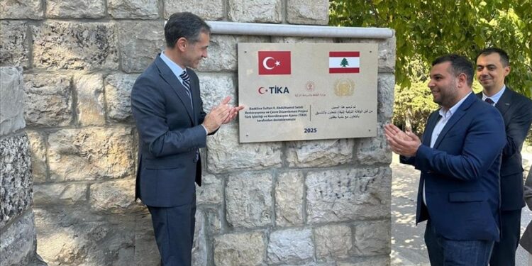 "تيكا" التركية ترمم سبيل ماء السلطان عبد الحميد الثاني في لبنان