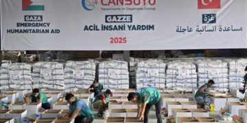 جمعية "جانصويو" التركية ترسل 400 طن من المساعدات إلى غزة