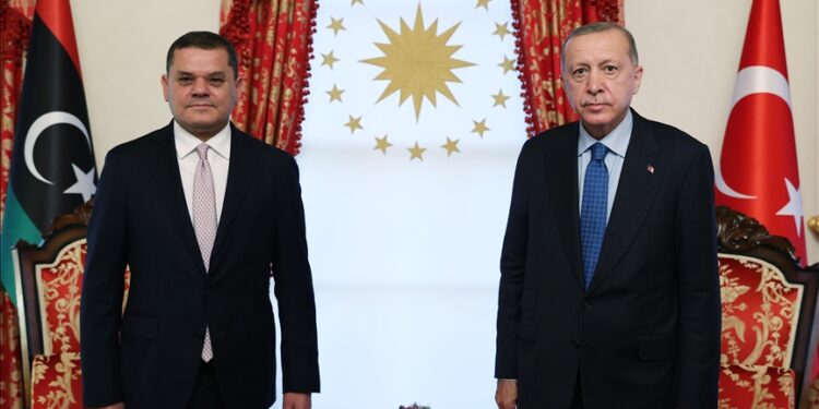 الرئيس أردوغان يعزي الدبيبة في مصرع الوفد العسكري الليبي
