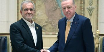 الرئيس أردوغان يبحث مع بزشكيان العلاقات الثنائية وقضايا إقليمية