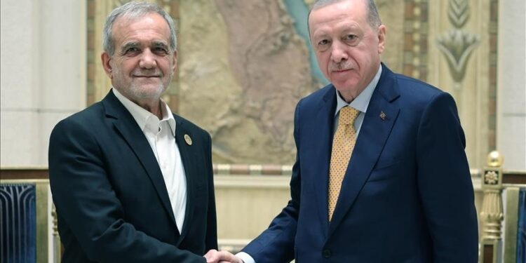 الرئيس أردوغان يبحث مع بزشكيان العلاقات الثنائية وقضايا إقليمية