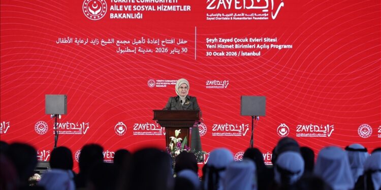 إسطنبول.. أمينة أردوغان تشارك في افتتاح وحدات بمجمع الشيخ زايد للأطفال